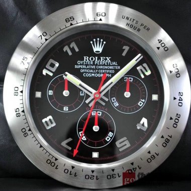 ☆ROLEX ロレックス 壁掛け時計 展示用掛け時計で安価な電波掛時計 インテリア＆キッチン のお洒落な掛け時計 上品☆GZ001