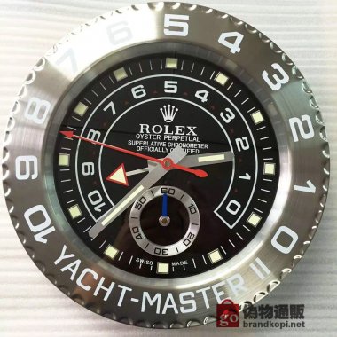 ☆ROLEX ロレックス 壁掛け時計 展示用掛け時計で安価な電波掛時計 インテリア＆キッチン のお洒落な掛け時計 上品☆GZ034
