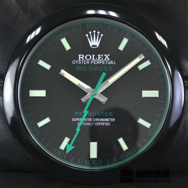 ☆ROLEX ロレックス 壁掛け時計 展示用掛け時計で安価な電波掛時計 インテリア＆キッチン のお洒落な掛け時計 上品☆GZ037