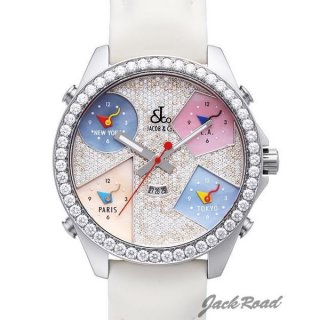 Jacob&co ジェイコブ 5タイムゾーン【JC-44D】 5 Timezone腕時計 N級品は業界で最高な品質！