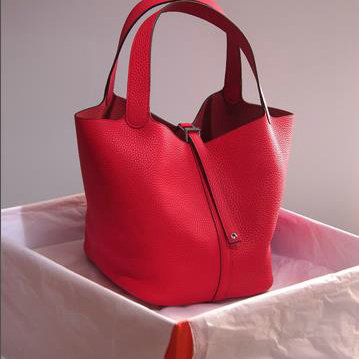 HERMES エルメス 21 トートバッグ カデナ付き MM ハンドバッグ ピコタンロックMM トリヨン シルバー金具H1048-003