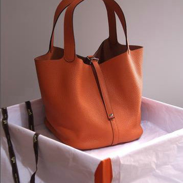 HERMES エルメス 21 トートバッグ カデナ付き MM ハンドバッグ ピコタンロックMM トリヨン シルバー金具H1048-007
