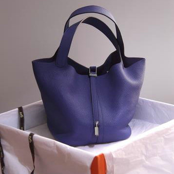 HERMES エルメス 21 トートバッグ カデナ付き MM ハンドバッグ ピコタンロックMM トリヨン シルバー金具H1048-008