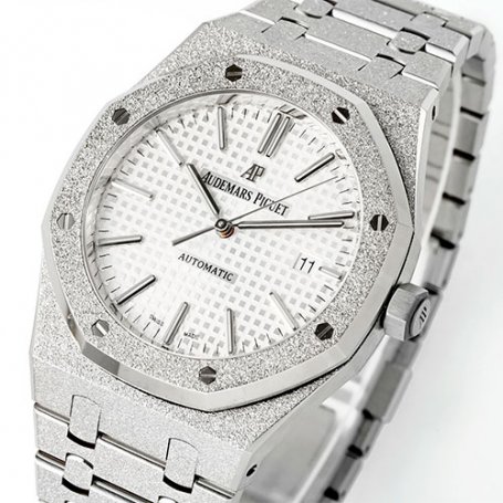 AUDEMARS PIGUET 15410 APS製 ロイヤルオーク 41mm フロステッドゴールド シルバー