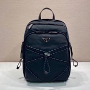 Prada リュック ナイロン ブラック 2VZ122 サイズ:42x29x14cm