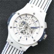 HUBLOT アエロバン ホワイト文字盤 高級デザイン腕時計