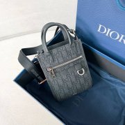 DIOR サファリノースサウスハンドバッグ ミニ サイズ:19x14x6.5cm