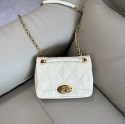BURBERRY 2641 カーフスキン ゴールド 斜め掛けバッグ カーフスキン 20x16cm サイズ:20x16cm