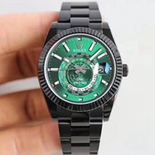 ROLEX スカイドゥエラー グリーン 自動機械 高級改装