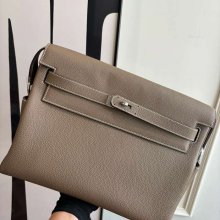 HERMES ケリー 32cm 象グレー 斜め掛けバッグ セミハンドメイド 32cm Kelly 32cm サイズ:32cm