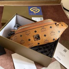 MCM スターク ヴィゼトス ウエストバッグ クラシックプリント ブラウン サイズ:34x12cm