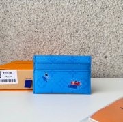 LOUIS VUITTON M14862 カードケース カラードモノグラム スポーツシーン ブルー サイズ:11x1.5cm