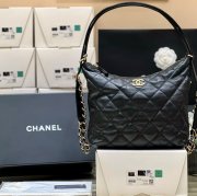 CHANEL AS3487 ラムレザー 菱格紋 ゴールド 斜め掛けバッグ 25×25×10cm サイズ:25×25×10cm