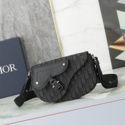 DIOR サドルメッセンジャー オブリーク 黒 サイズ:24x16.5x5.5cm