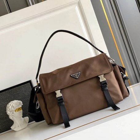 PRADA 2VD082 ナイロン、レザー 斜め掛けバッグ、ショルダーバッグ、ハンドバッグ ナイロン、クラシック 42x22x20cm サイズ:42x22x20cm