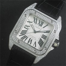 CARTIER サントス 全面ダイヤ 優良品質