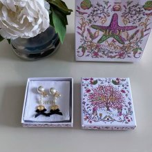 ディオール スタイル ピアス ボウ パール
