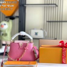 LOUIS VUITTON M20708 本革 モノグラム ピンク 斜め掛けバッグ 斜め掛けチェーンフラップ 21x14cm サイズ:21x14cm