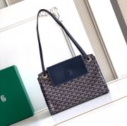 GOYARD 6685 レザー ブルー ハンドバッグ ルエット、レザー 31x23x14cm サイズ:31x23x14cm