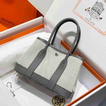 HERMES ガーデン 23cm ハンドバッグ セミハンドメイド 23cm Garden 23cm サイズ:23cm