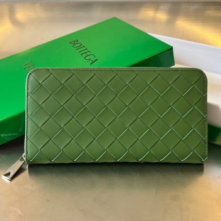 BOTTEGA VENETA BV 593217 メンズ編み財布 クラシック編み牛皮 19x10cm サイズ:19x10cm