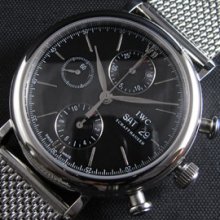 IWC ポルトフィーノ クロノグラフ ブラックダイヤル 限定