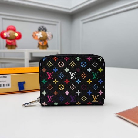 LOUIS VUITTON M13409 ジッピーコインケース 村上隆コラボ ブラックマルチ サイズ:11x8.5cm