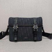 DIOR 9271 モノグラム×レザーフラップメッセンジャー ヒットザロード サイズ:24x18cm