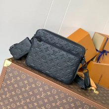 LOUIS VUITTON M46602 プレス牛皮革メッセンジャー トリオ サイズ:25x18.5cm