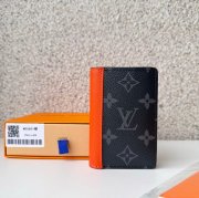 LOUIS VUITTON M25841 ポケットオーガナイザー モノグラムエクリプス×オレンジ サイズ:7.5x11.1cm