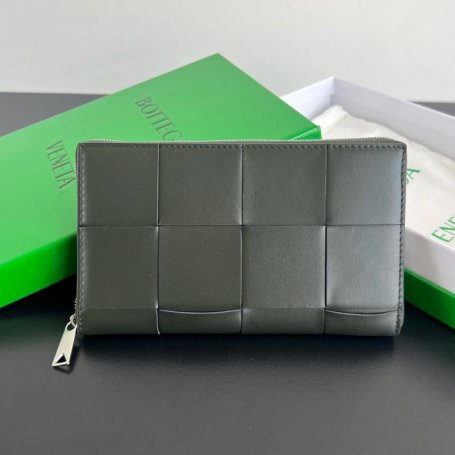 BOTTEGA VENETA BV 649607 メンズ大編み財布 クラシック編み牛皮 19x11.4cm サイズ:19x11.4cm