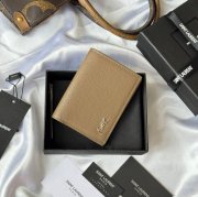 SAINT LAURENT 668736 二つ折り財布 荔枝紋金具 サイズ:11.5x9cm