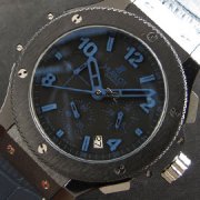 HUBLOT ビッグバン ブルー夜光インデックス ストップウォッチ 安心老舗