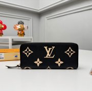 LOUIS VUITTON M82338 クレマンス長財布 モノグラムアンプラント ブラック サイズ:20x9cm