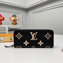 LOUIS VUITTON M82338 クレマンス長財布 モノグラムアンプラント ブラック サイズ:20x9cm