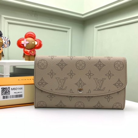 LOUIS VUITTON M60144 イリス長財布 モノグラムレース グレー サイズ:19x12cm