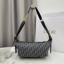 DIOR 2416 カーフレザー レター グレー、ゴールド、ベージュ 斜め掛けバッグ、ショルダーバッグ、ハンドバッグ 小 ヴィンテージ 25.5x14.5x14.0cm サイズ:25.5x14.5x14cm