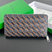 BOTTEGA VENETA BV 593217 メンズ編み財布 三色牛皮編み 19x10cm サイズ:19x10cm