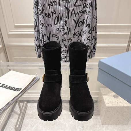 【PRADA】ショートブーツレディース