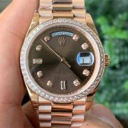 ROLEX 128345RBR デイデイト 36mm ブラウン ダイヤ