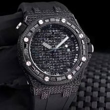 AUDEMARS PIGUET ロイヤルオーク 43mm 全面ダイヤ文字盤 ブラック