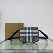 BURBERRY 6552 キャンバス チェック ハンドバッグ クラシックチェック 22x19cm サイズ:22x19cm