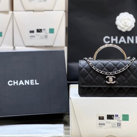 CHANEL カーフレザー 荔枝紋 クラシック 限定 18.5×11×6cm サイズ:18.5×11×6cm