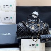 CHANEL カーフレザー ショルダーバッグ ヴィンテージ ファッショナブル 31×17×13cm サイズ:31×17×13cm