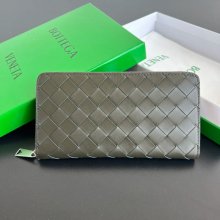 BOTTEGA VENETA BV 593217 メンズ編み財布 三色牛皮編み 19x10cm サイズ:19x10cm