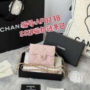 CHANEL 0238 SS19 チェーン付きカードケース カヴィア粒革 サイズ:12.5x8.5x2.5cm