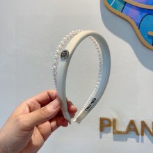 ミュウミュウ スタイル ヘアバンド パール