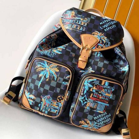 Louis Vuitton モンソリー カルゴ リュック モノグラム ブラウン M40755 サイズ:40x34x17cm