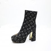 【LOUISVUITTON】ショートブーツ厚底ハイヒールブーツレディース