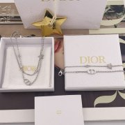 ネックレス D 二重CDスターンネックレス（ブレスレット兼用）— 二重デザインで重ね付け不要、上品で華奢